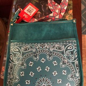 Teal Western-Style Women's Bag